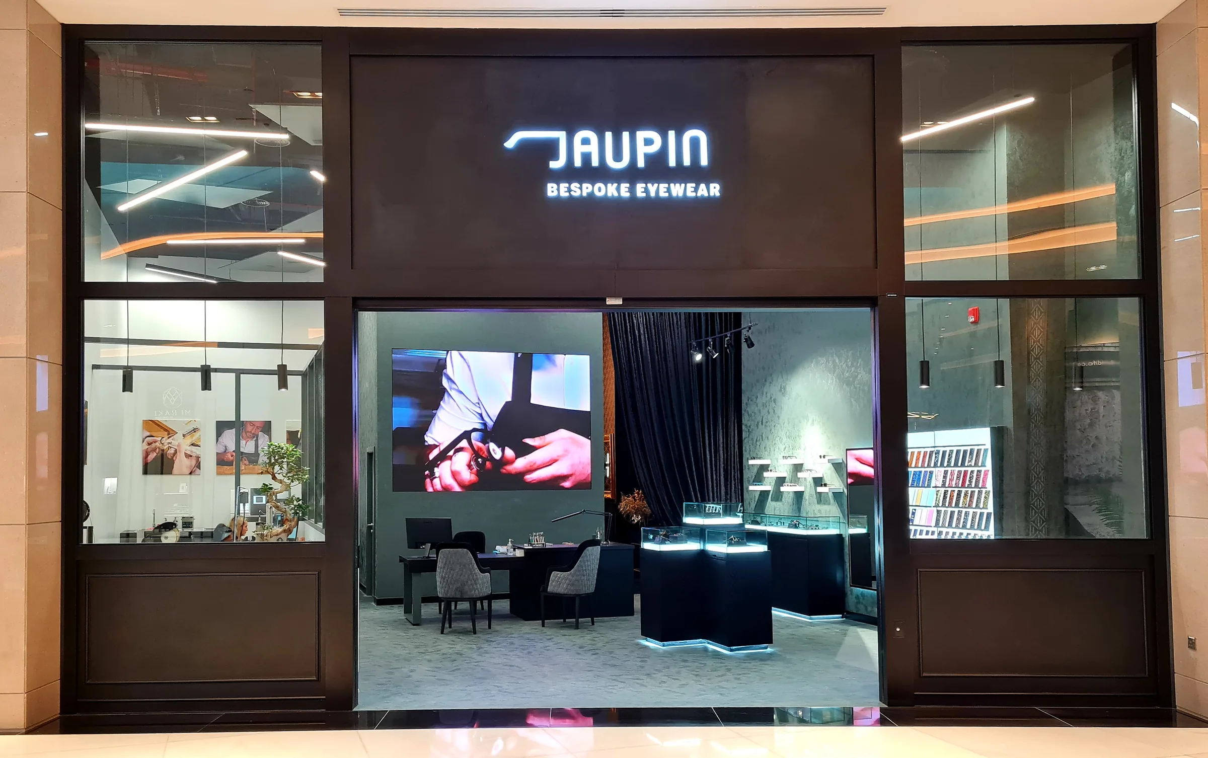Inside the JAUPIN boutique and workshop in DIFC