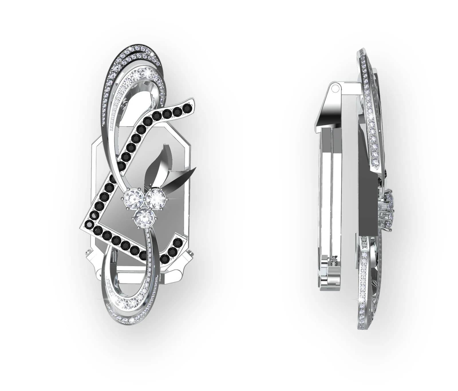The Lorgnette، منظر ثلاثة أرباع